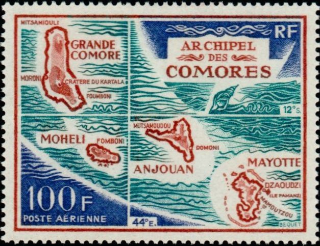 Map of the Comoro Archipelago