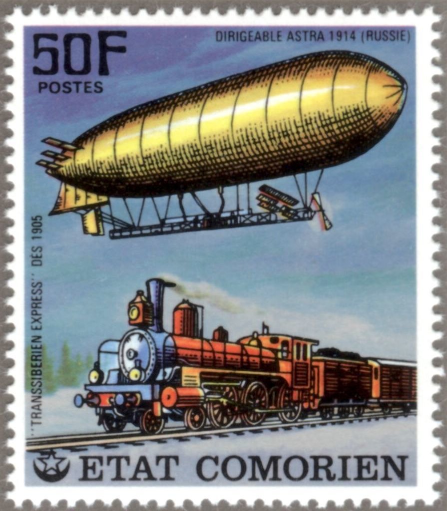 Astra Airship (Russia, 1914) and the Trans-Siberian Express