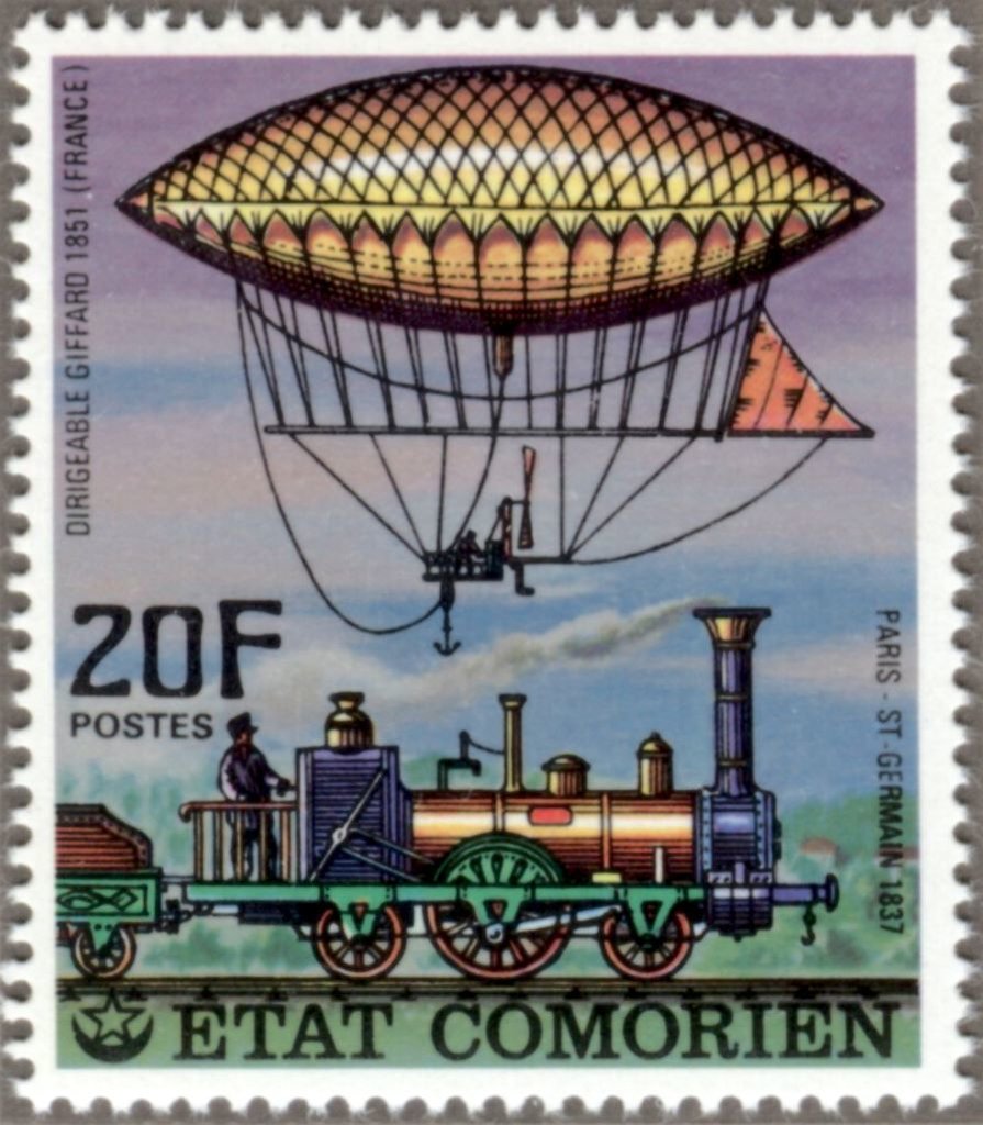 Giffard Airship and Paris-Saint-Germain Railway (1851-1852)