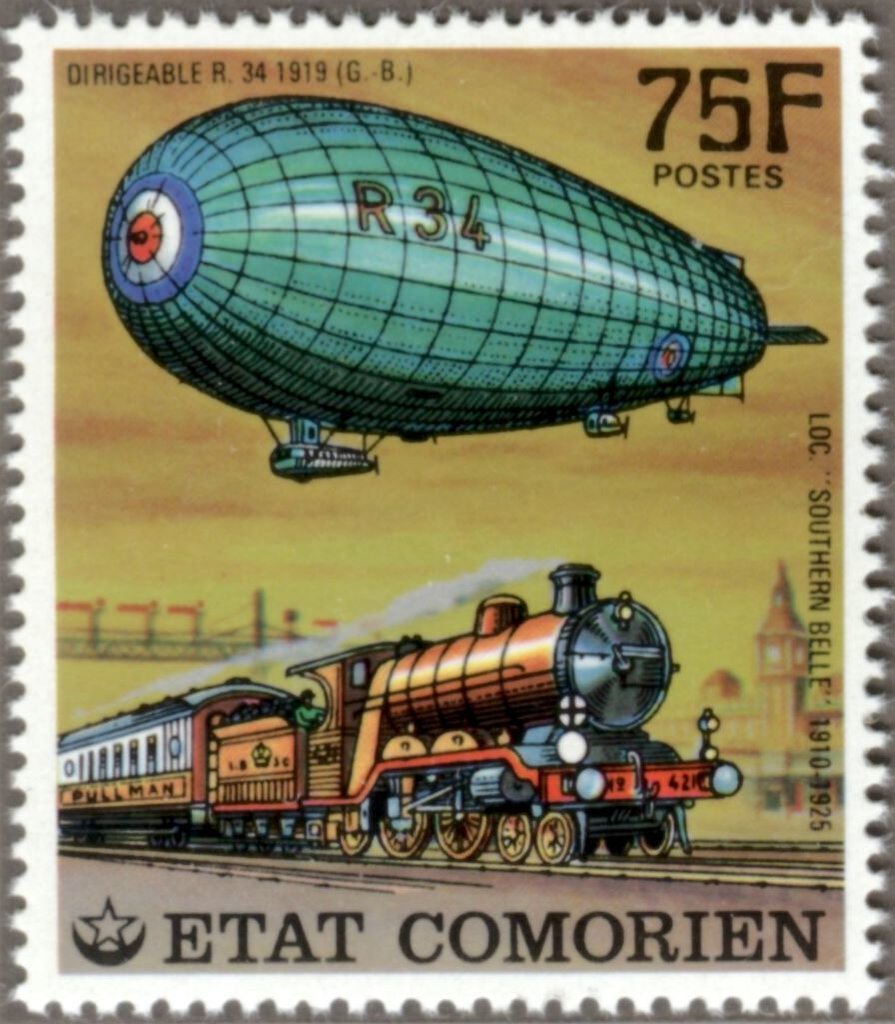R.34 Airship (Great Britain, 1919) and the Southern Belle
