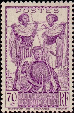 Afar and Somali Warriors -70 centime
