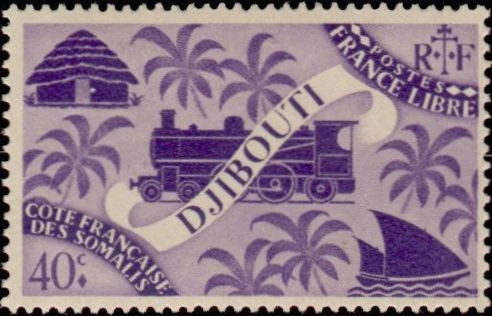 The Franco-Ethiopian Railway - 40 centime