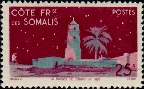 The Hamoudi Mosque by Night -25 franc