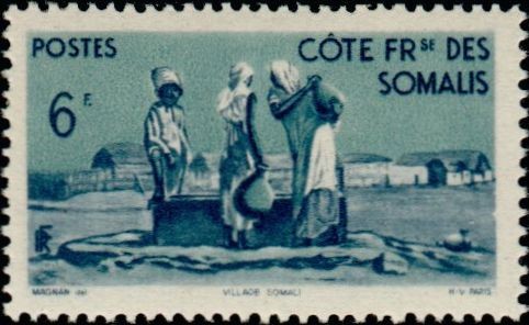 The Somali Village Well - 6 franc