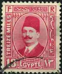 Portrait of King Fuad I - 13 millieme