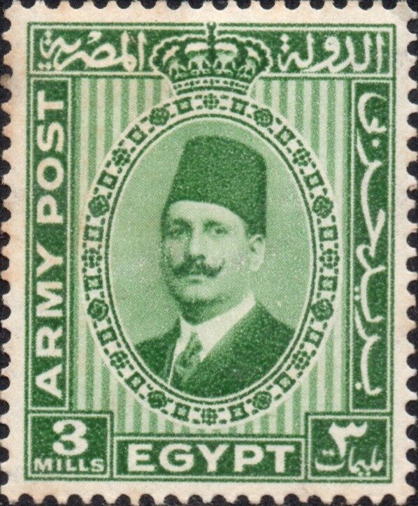 Portrait of King Fuad I - 3 millieme