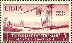 1st Triennial Exhibition of Overseas Territories - 1 lira
