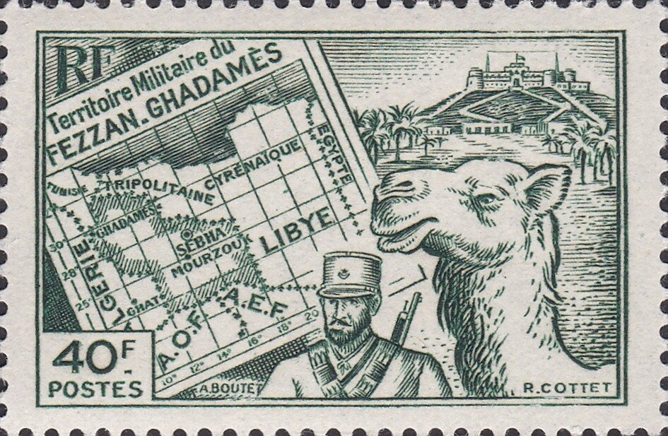 Territory of Fezzan-Ghadames - 40  franc
