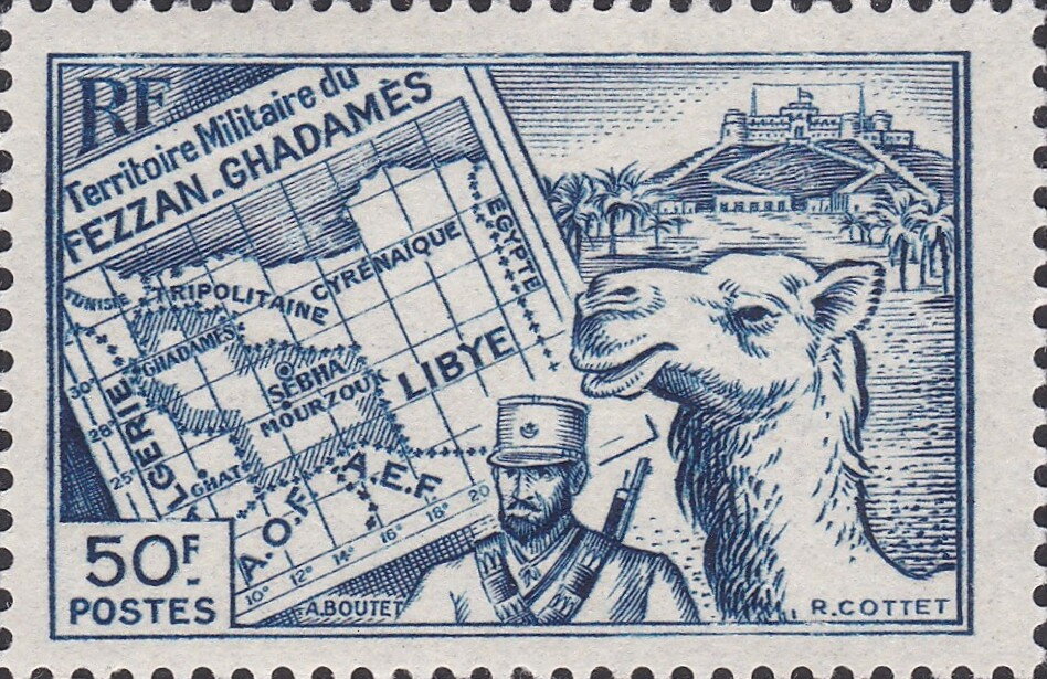 Territory of Fezzan-Ghadames - 50  franc