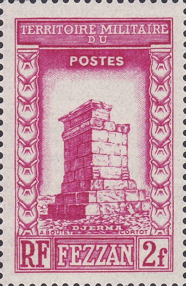 Ancient Ruins of Germa (Djerma) - 2 franc