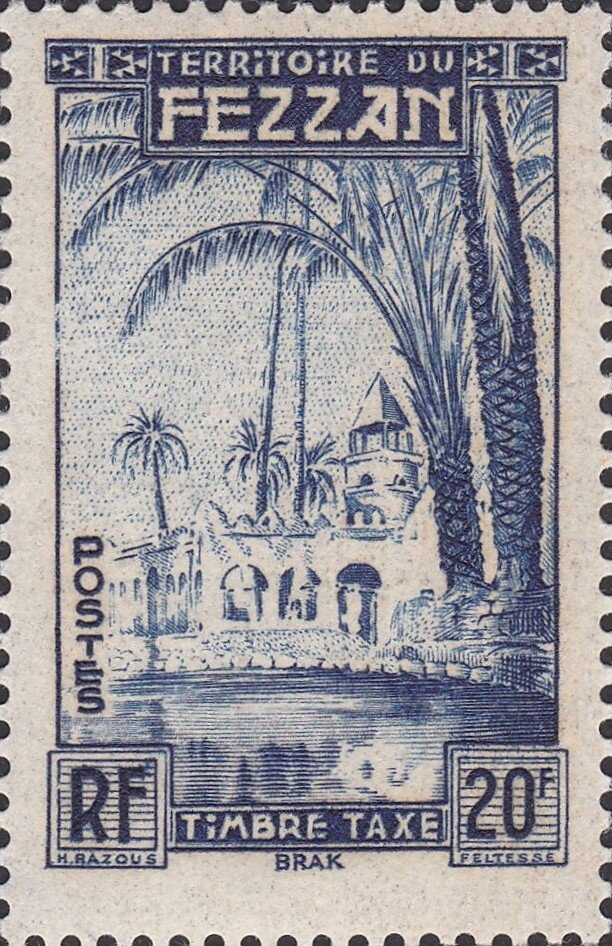 Oasis of Brak  -  20 franc