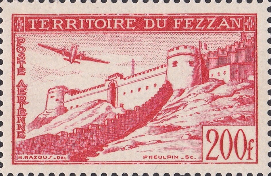 Airplane over Desert Citadel