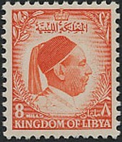 Accession of King Idris I (1890–1983) - 8 millieme