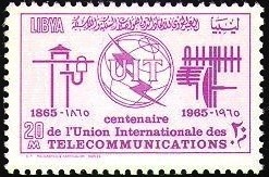 Centenary of the International Telecommunication Union (ITU) -  20 millieme