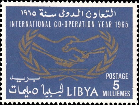 International Cooperation Year 1965 - 5 millieme