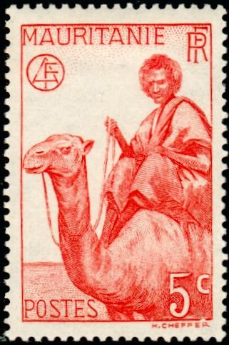 Mauritanie Definitives - Man on Dromedary