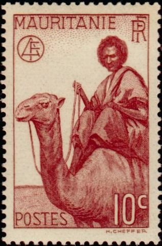 Mauritanie Definitives - Man on Dromedary