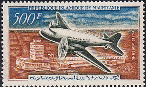 Air Mauritania Douglas DC-3 over Nouakchott Airport
