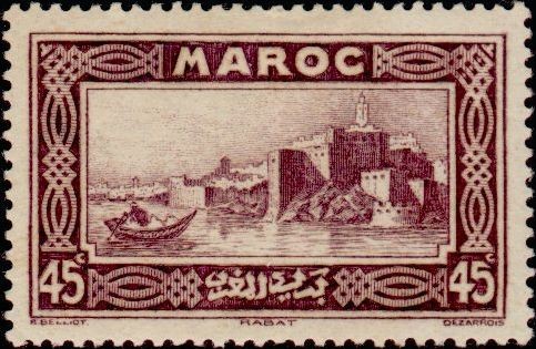 Kasbah of the Udayas in Rabat - 45 centime