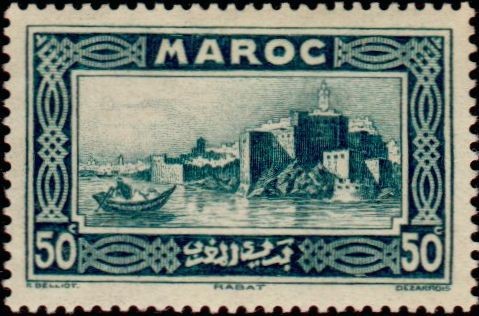 Kasbah of the Udayas in Rabat - 50 centime