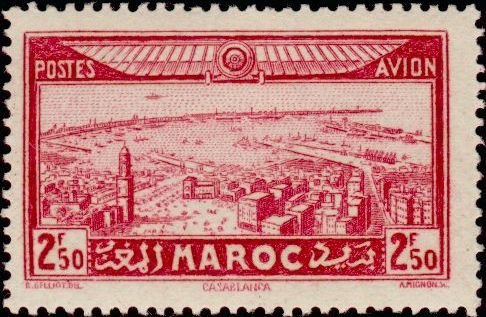 Port and Skyline of Casablanca - 2.5 franc