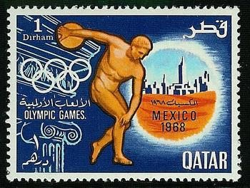 1968 Mexico City Summer Olympic Games - 1 dirham