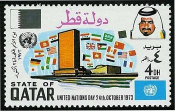 United Nations Day 1973 - United Nations Headquarters - 4 dirham