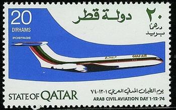 Arab Civil Aviation Day 1974 - Gulf Air Boeing 737 -  20 dirham