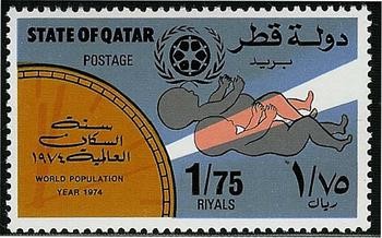 World Population Year 1974 - 1.75 riyal
