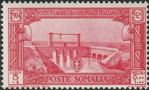 25th Anniversary of the Istituto Agricolo Coloniale Italiano - 6 lira