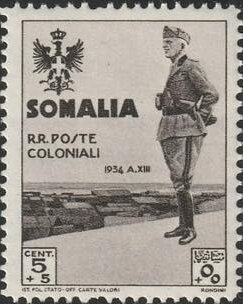 Royal Visit of King Victor Emmanuele III to Somalia - 10 centesimo