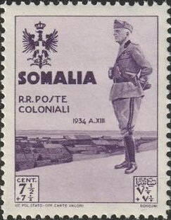 Royal Visit of King Victor Emmanuele III to Somalia - 15 centesimo