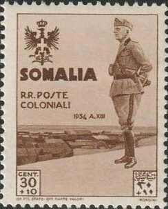 Royal Visit of King Victor Emmanuele III to Somalia - 40 centesimo