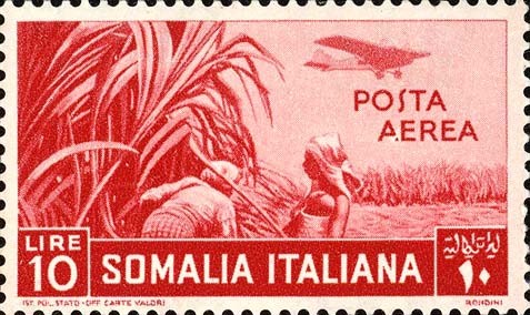 Development of aviation and air mail services - 10 lira