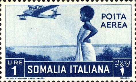 Development of aviation and air mail services - 1 lira