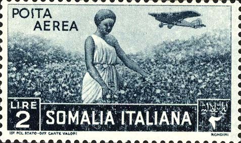 Development of aviation and air mail services - 2 lira