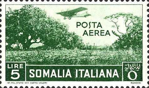 Development of aviation and air mail services - 5 lira