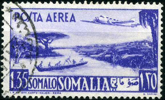 Development of civil aviation and air mail communications  - 1.35 somalo