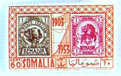 50th anniversary of the first postage stamp of Italian Somaliland- 60 centesimo