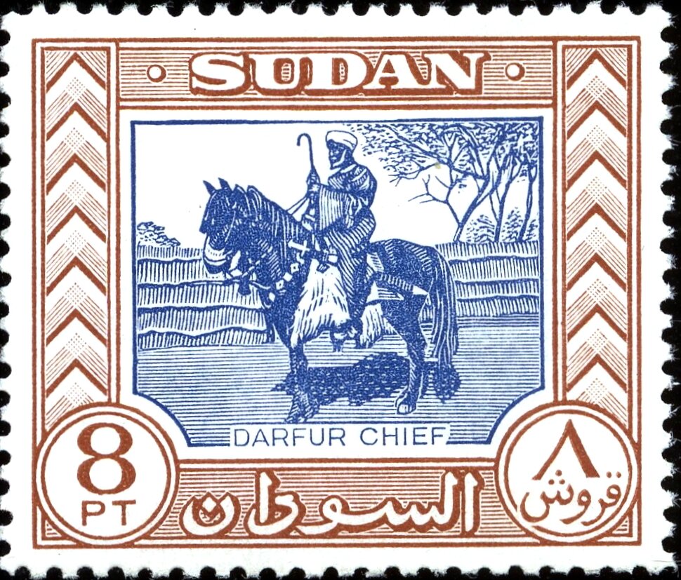 Darfur Regional Chief on Horseback - 8  piastre