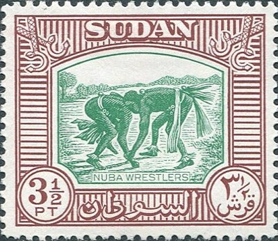 Nuba Wrestling - 3 1/2  piastre