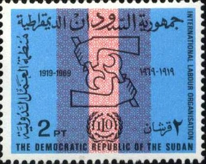 50th Anniversary of the International Labour Organization (1919-1969) - 2 piastre