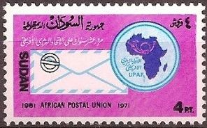 African Postal Union 1971 - 4 piastre