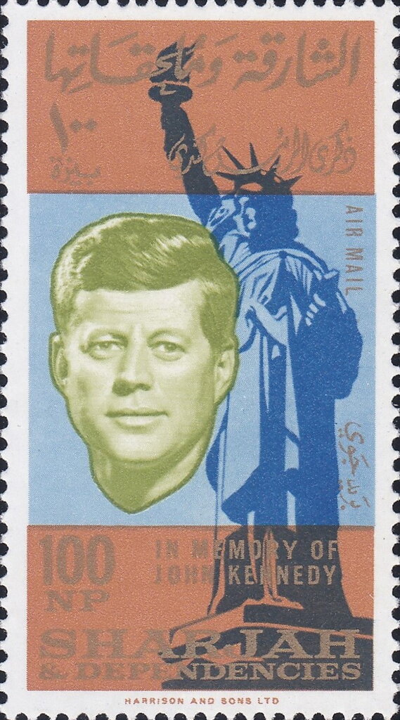 JFK Memorial Airmail -100 naye paise