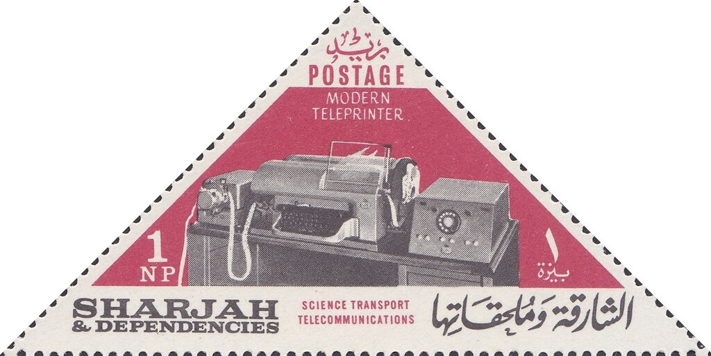 Science, Transport and Telecommunications - teleprinter
