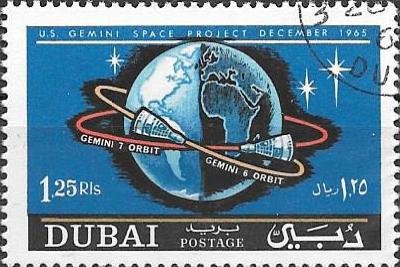Rendezvous of Gemini 6 and Gemini 7 in Space - 1.25 riyal